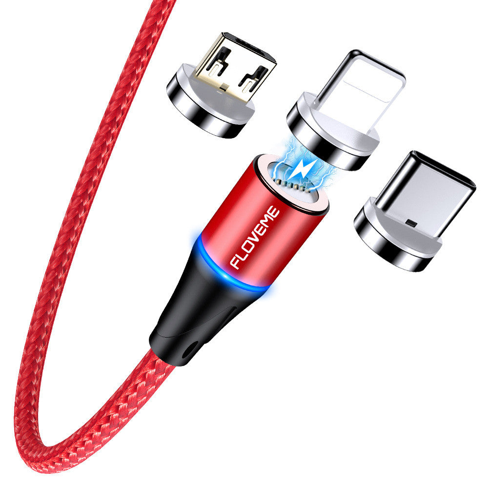 3-in-1 Magnetic Charging Cable for Android & iPhone