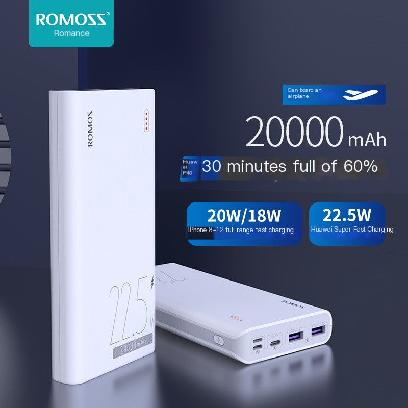 ROMOSS 20000mAh Power Bank for Apple 18W PD