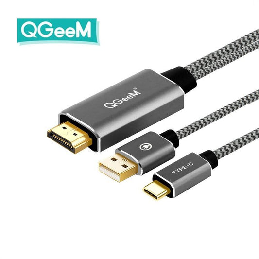 USB C to HDMI Adapter Cable 4K@30Hz with Power