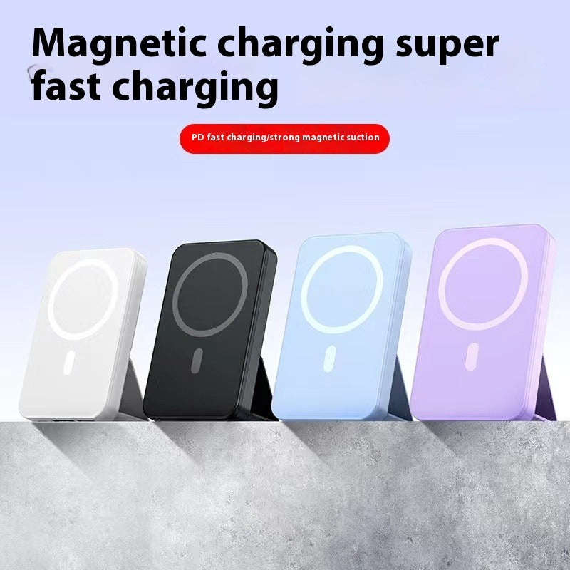 Magnetic Wireless Power Bank with Cable