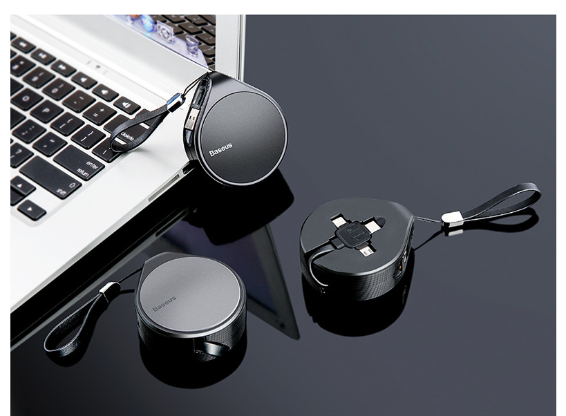 3-in-1 Fast Charging Cable for iPhone & Android Devices
