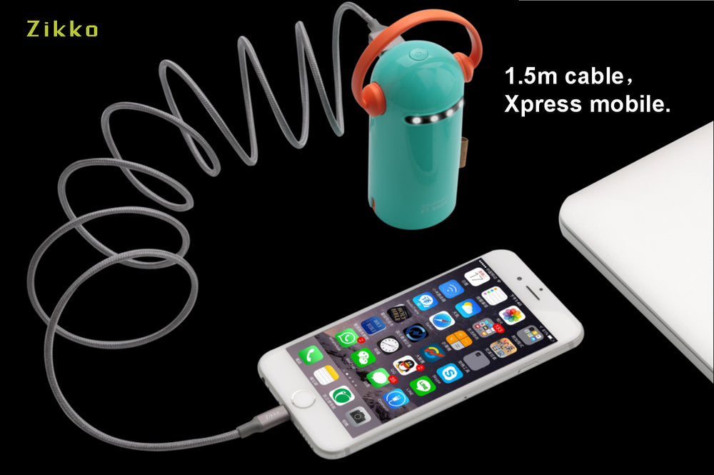 Premium Dual-Sided Gray Data Cable for Phones