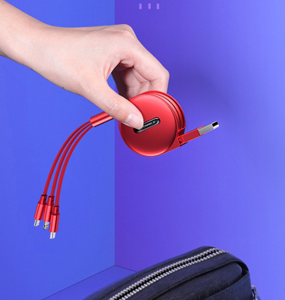 3-in-1 Fast Charging Data Cable by Kafele