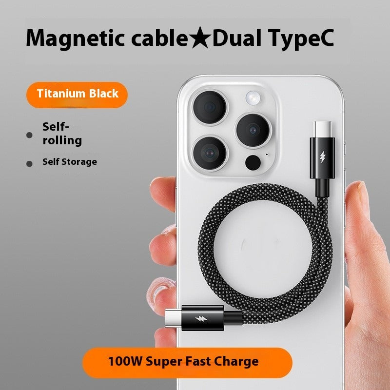 Fast Charge Magnetic Holder Type-C Cable