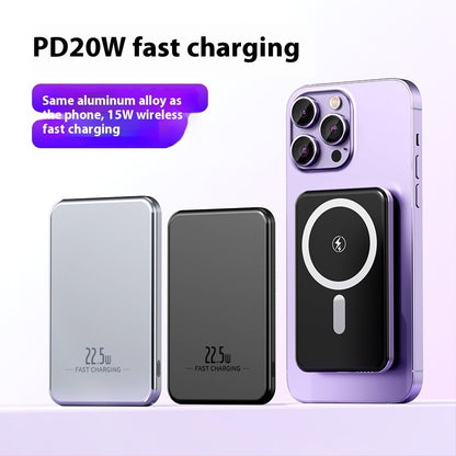 Ultra-Thin MagSafe Magnetic 15W Wireless Power Bank