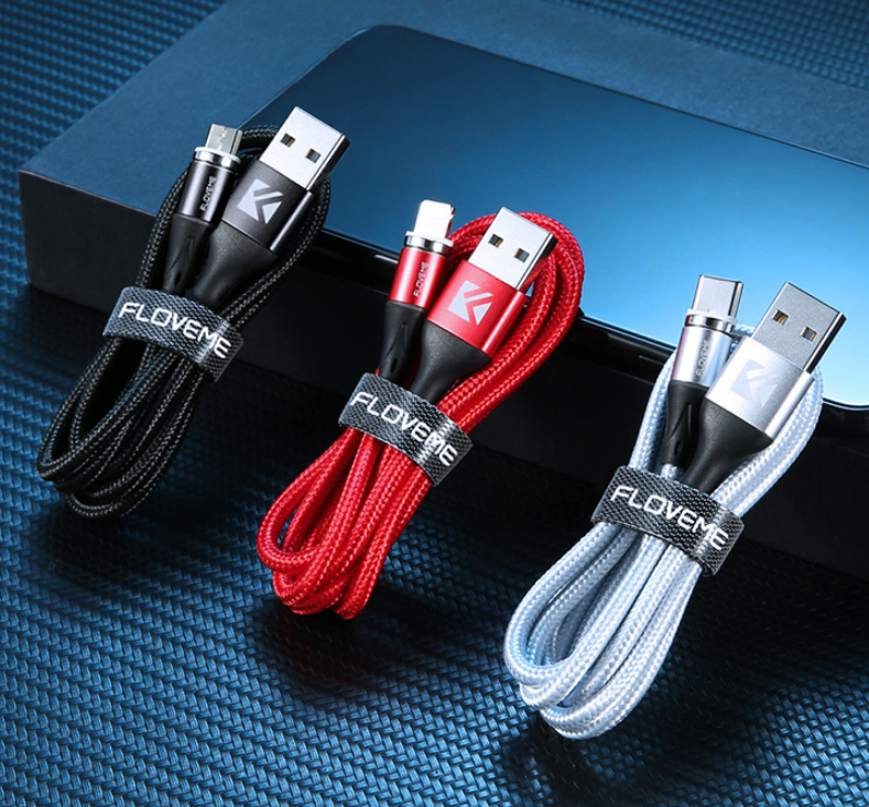 3-in-1 Magnetic Charging Cable for Android & iPhone
