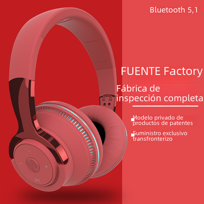 New H2 Bluetooth Over-Ear Headphones with Bass Lights