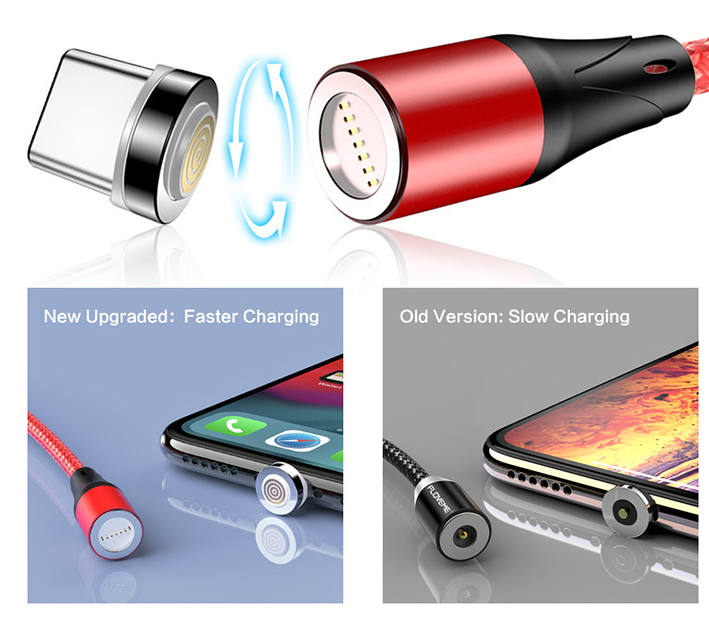 3-in-1 Magnetic Charging Cable for Android & iPhone