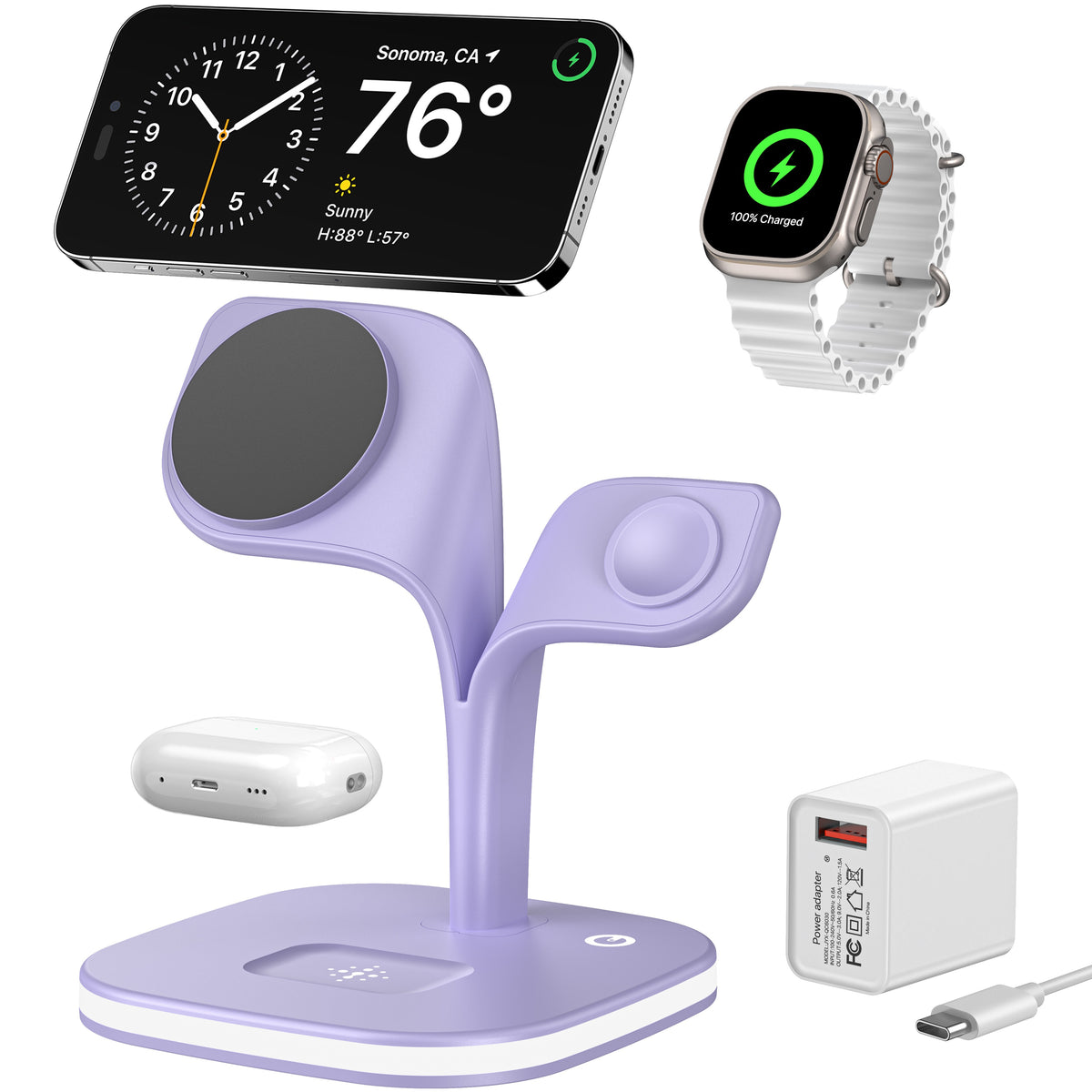 5-in-1 Magnetic Wireless Fast Charging Station