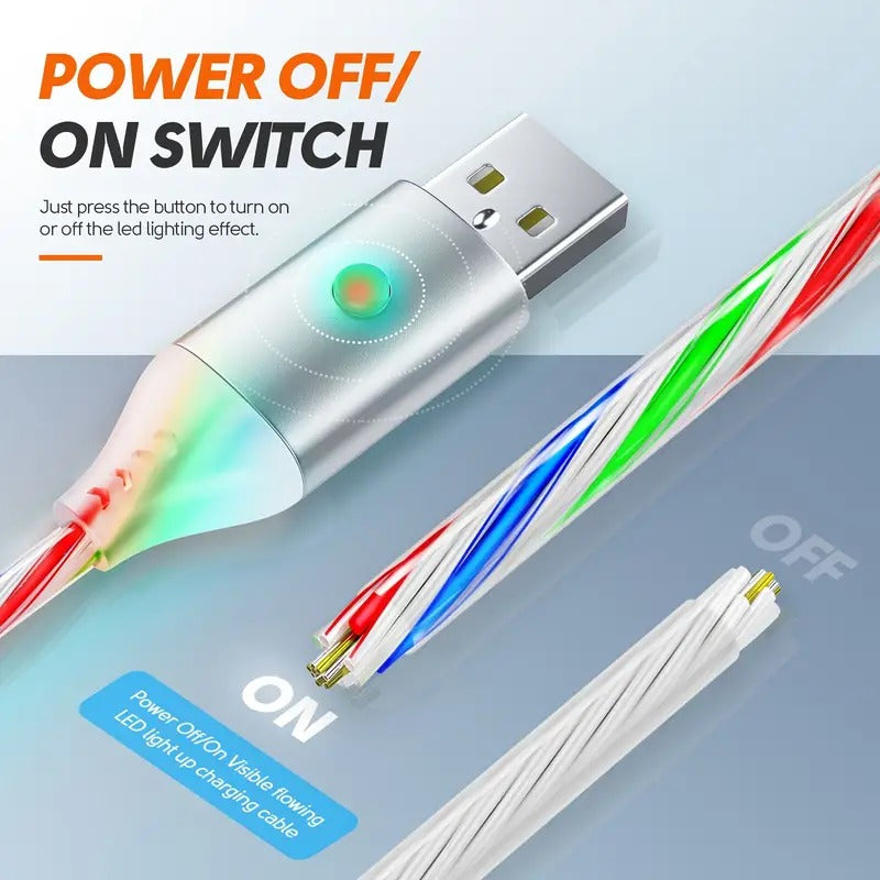 Fast Charging Colorful Data Cable for Apple & Android