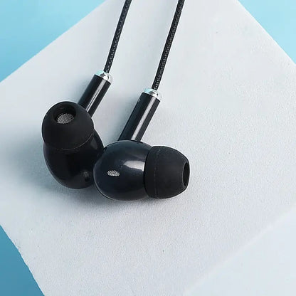 Macaron Color Wired Noise Reduction Earbuds with Mic