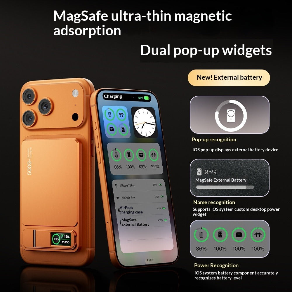 Wireless Magnetic Power Bank with Stand