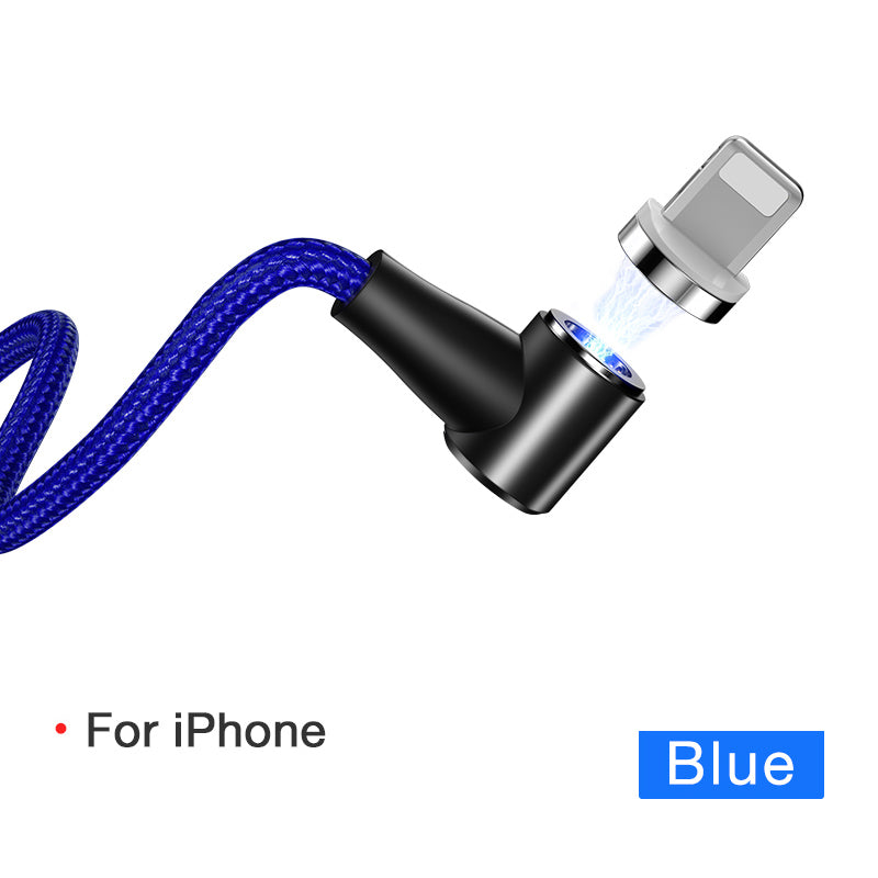Magnetic 3-in-1 Data Cable with Fast Charging