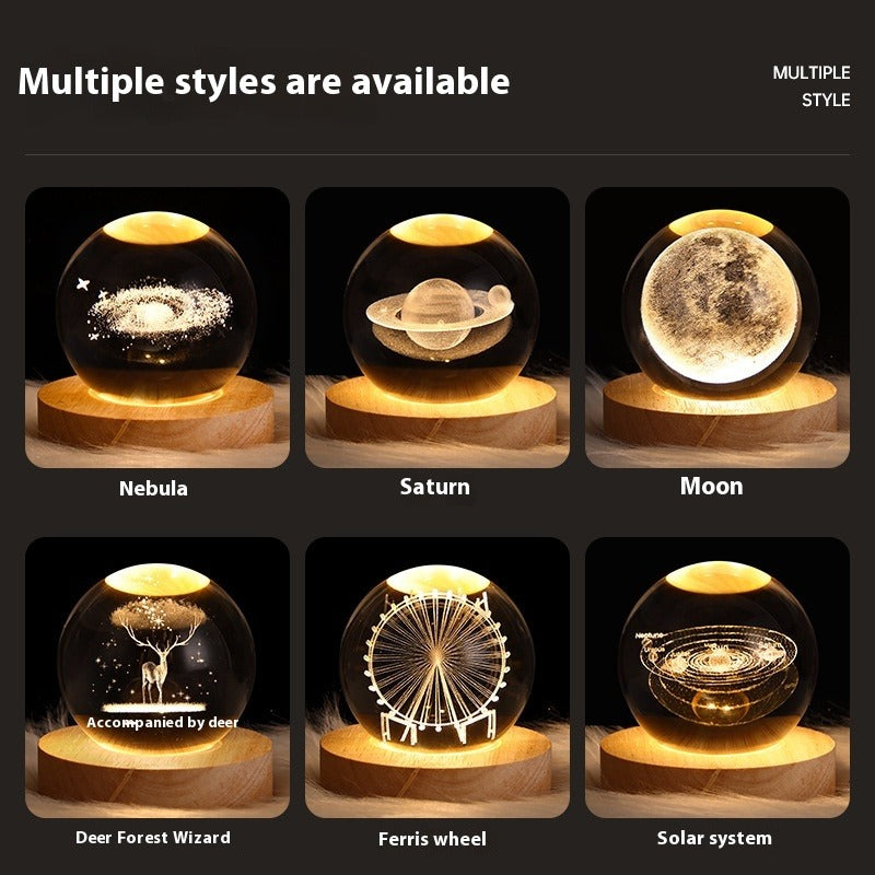 Crystal Ball Projection Ambience Night Light