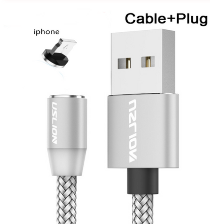 Uslion Magnetic Data Cable 3-in-1 for Android & Apple