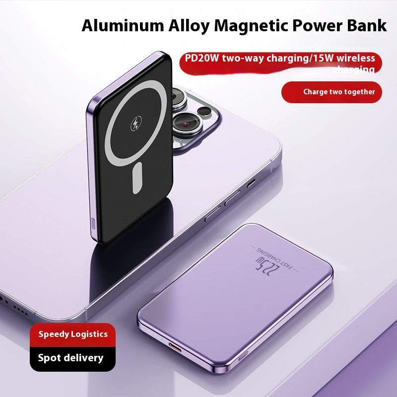 Ultra-Thin MagSafe Magnetic 15W Wireless Power Bank