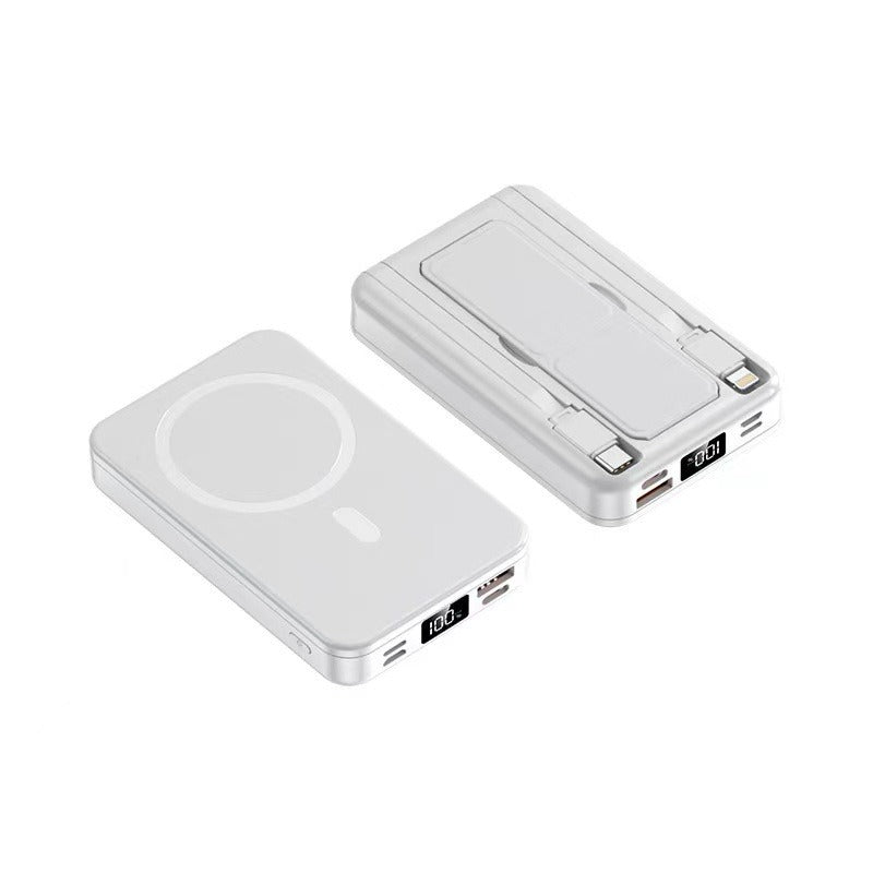 Magnetic Wireless Power Bank with Cable